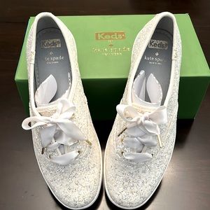 Keds, Kate Spade glitter shoe size USA 8. Never Worn.